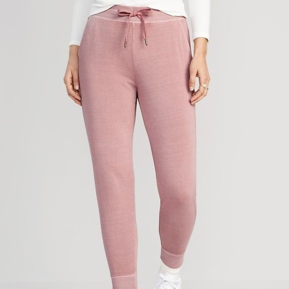 Old Navy Mid Rise Joggers Sweatpants Vintage Street Fleece Mauve Pink Size XL - Picture 1 of 8